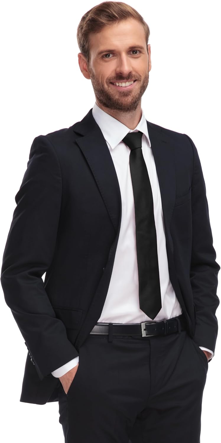 Trilece Ties for Men - Men's Solid Color Ties - Formal Neckties for Men - Neck Tie for Man - Image 3